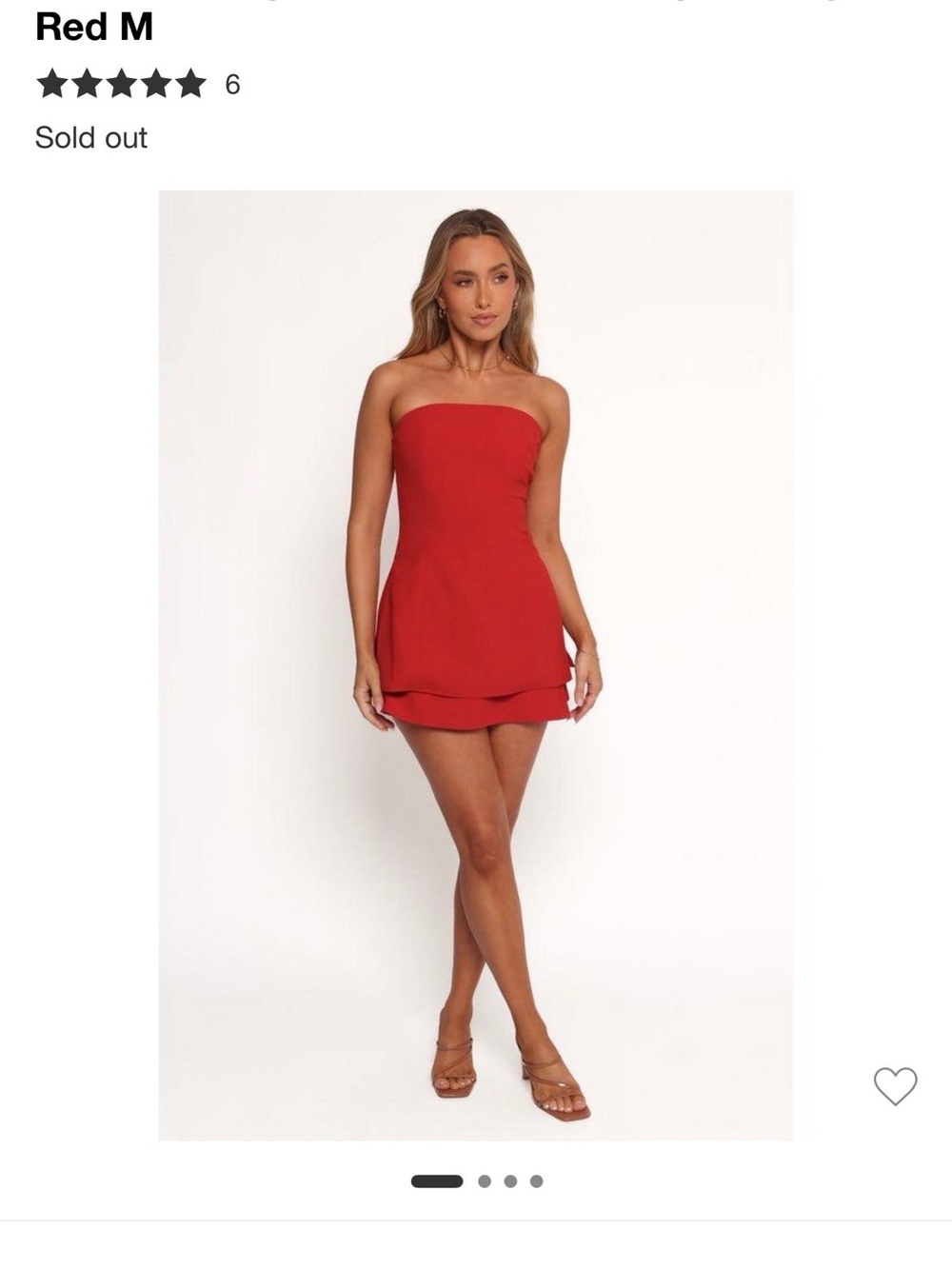 Petal & Pup Strapless top